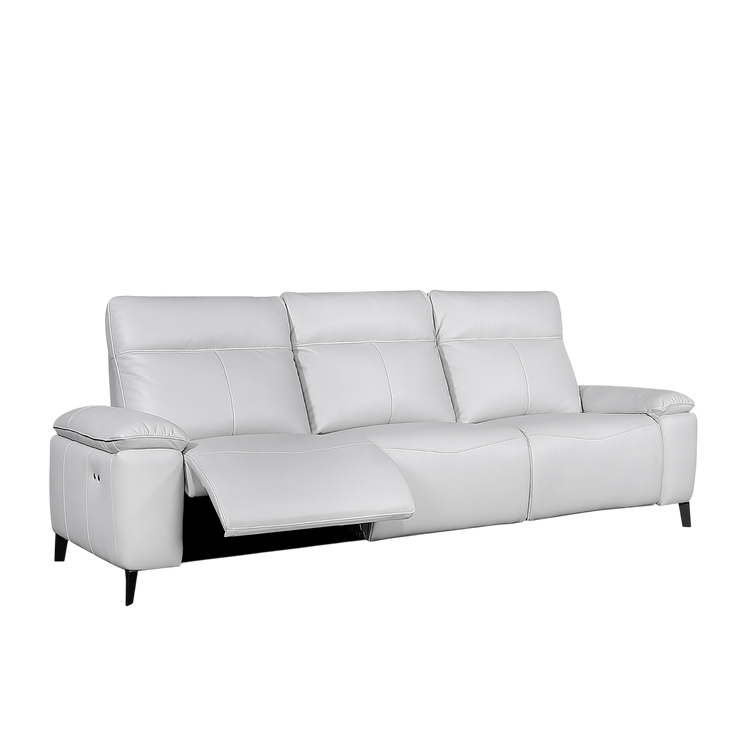 3 Seater Elec-Recliner Sofa in Italian Leather | Lucy