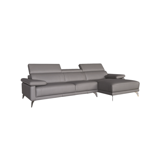 L-Shaped Sofa in Full Leather | Amici