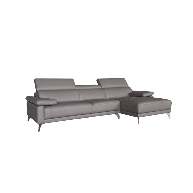L-Shaped Sofa in Full Leather | Amici