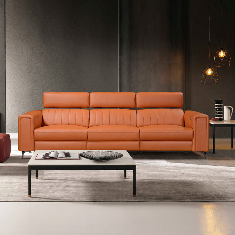Noah Italian Leather Elec-Recliner Sofa