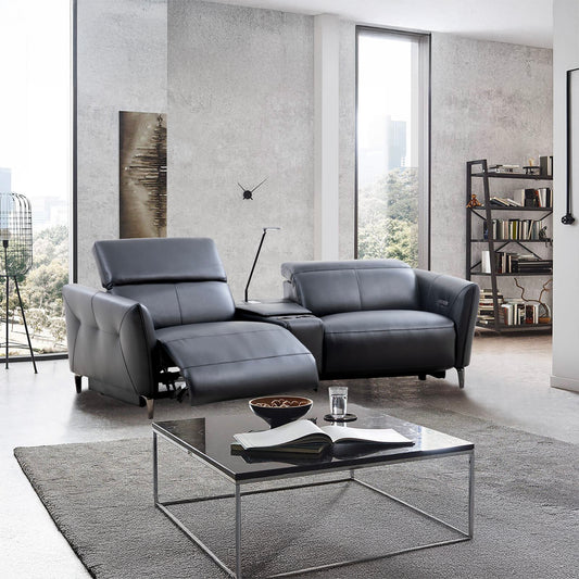 2.5 Seater Elec-Recliner Sofa in Leather | Emilia