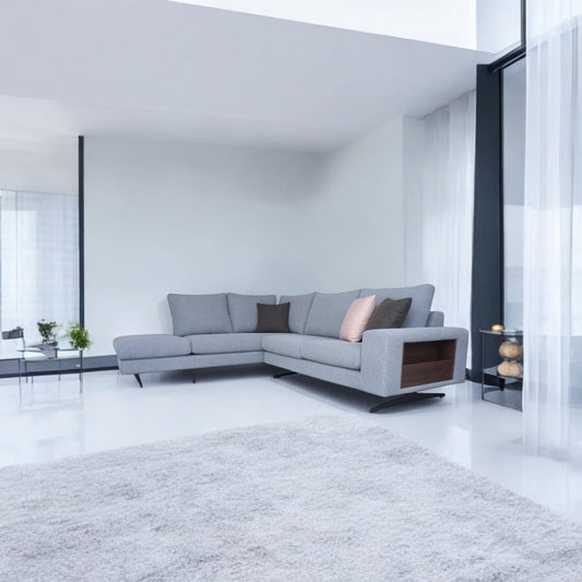 Freesia L-Shaped Fabric Sofa