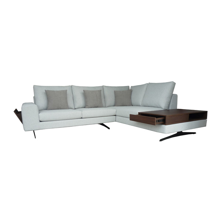 Freesia L-Shaped Fabric Sofa