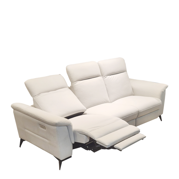 3 Seater Elec-Recliner Sofa in Fabric | Jackie