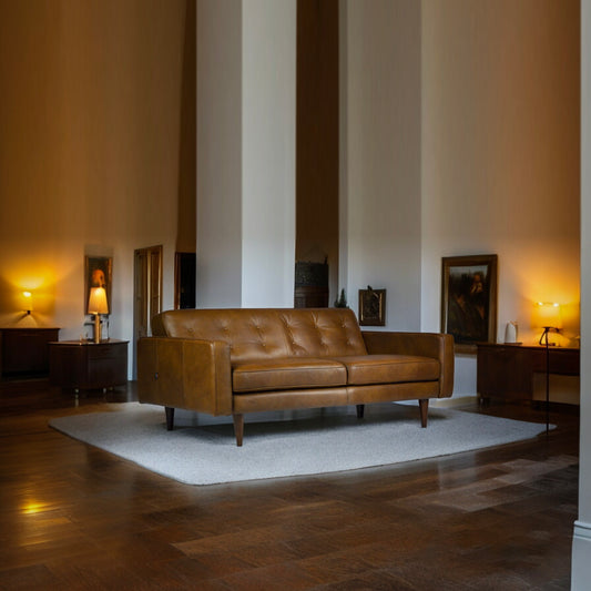 Evana Italian Leather Sofa