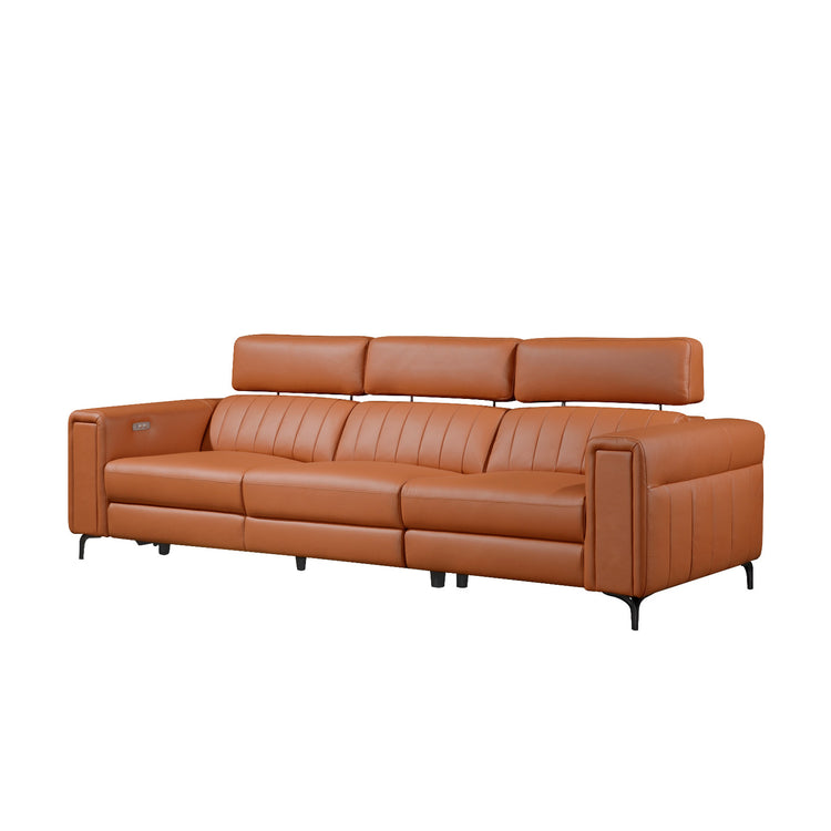 Noah Italian Leather Elec-Recliner Sofa
