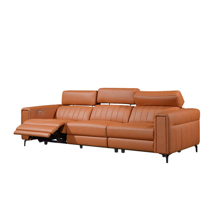 Noah Italian Leather Elec-Recliner Sofa