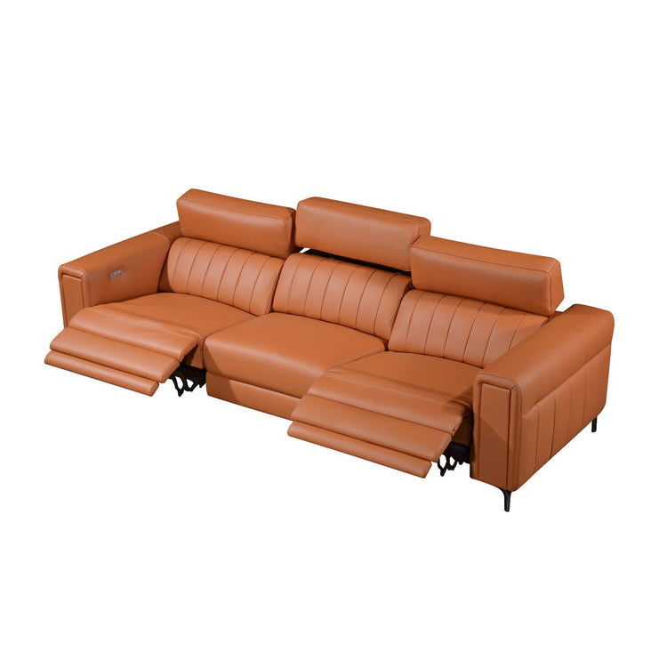 Noah Italian Leather Elec-Recliner Sofa