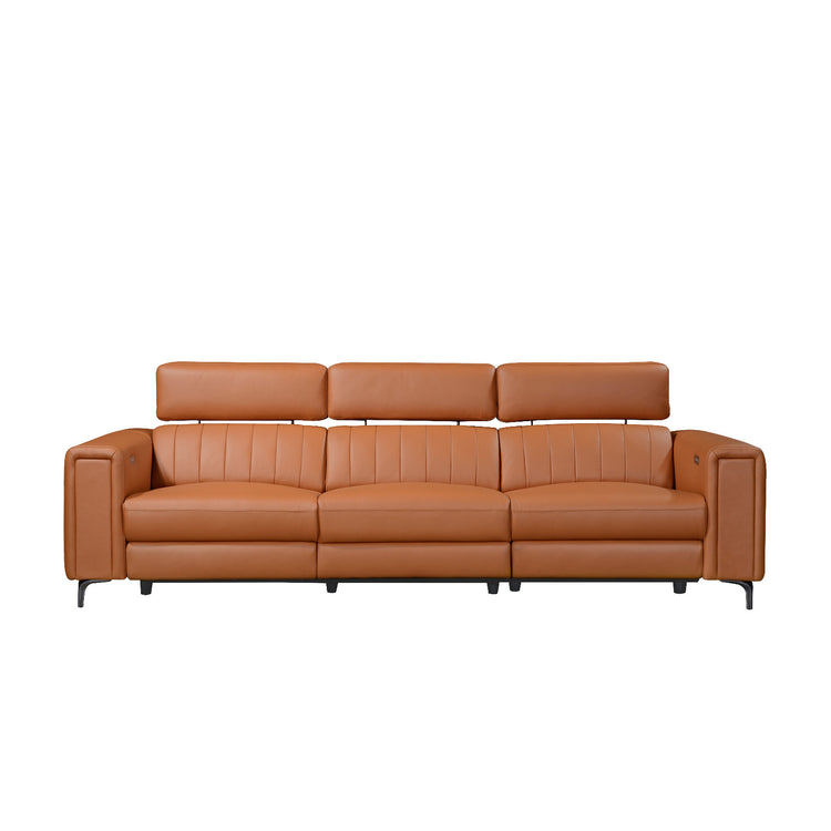 Noah Italian Leather Elec-Recliner Sofa