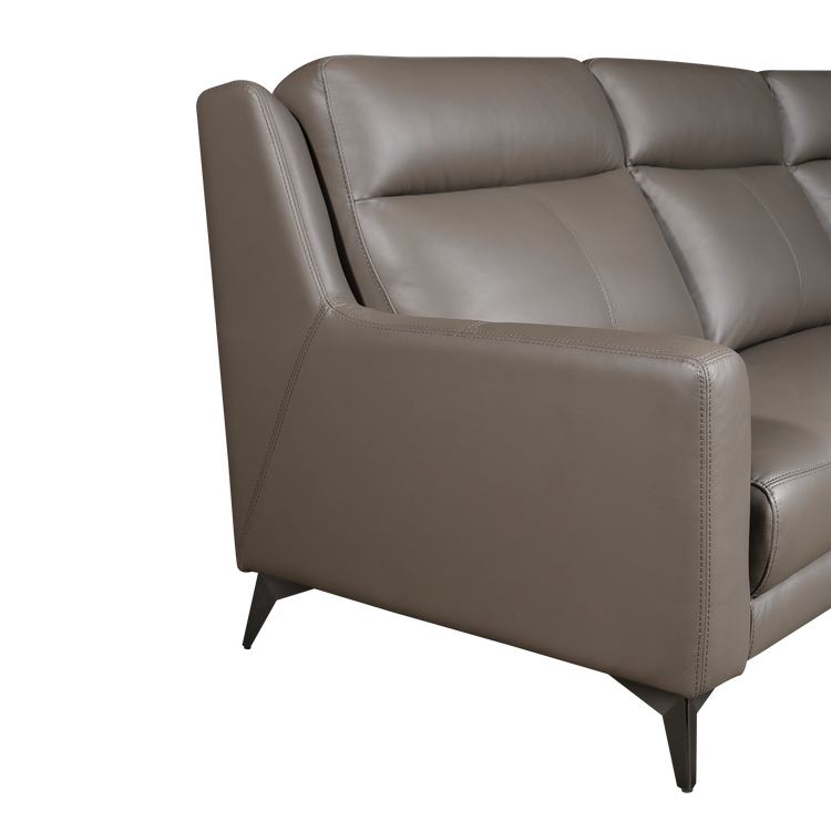 L-Shaped Sofa in Full Leather | Sofia