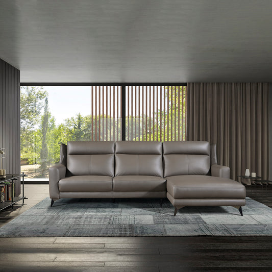 L-Shaped Sofa in Full Leather | Sofia