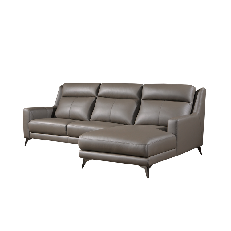 L-Shaped Sofa in Full Leather | Sofia