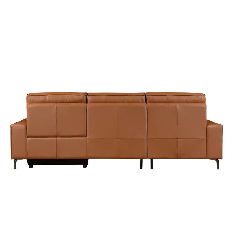 L-Shaped Sofa in Full Leather | Loreno