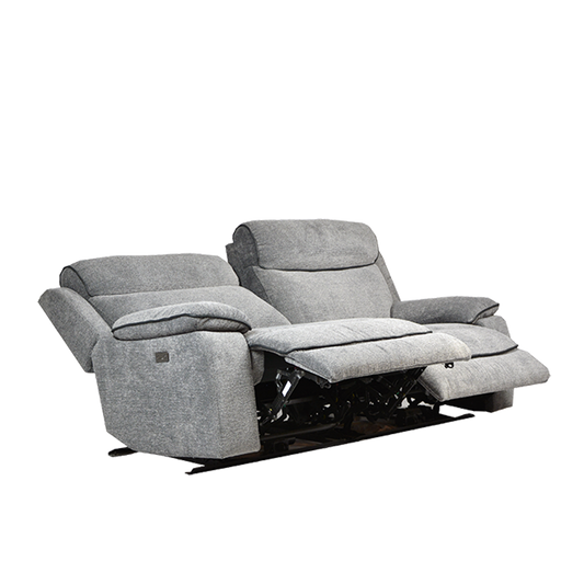 2 Seater Electric Recliner Sofa in Fabric | Duxton