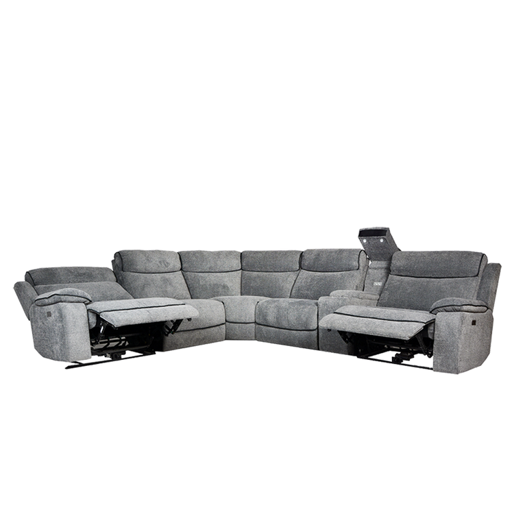 Corner Electric Recliner Sofa in Fabric | Duxton
