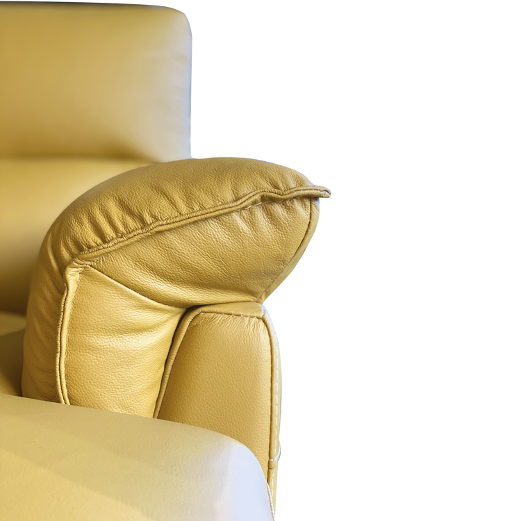 L-Shaped Sofa in Full Leather | Lucia