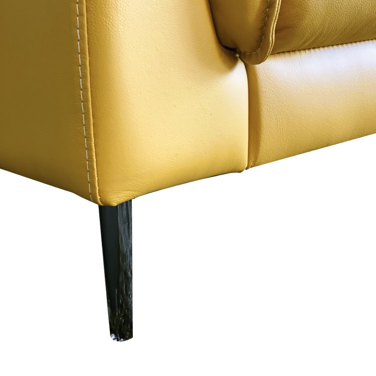 L-Shaped Sofa in Full Leather | Lucia