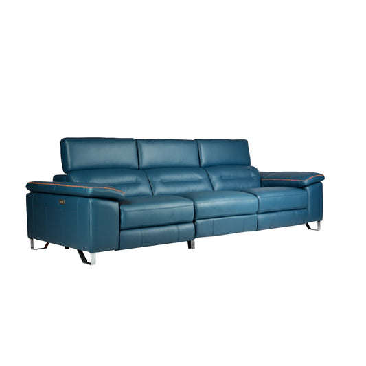 3.5 Seater Recliner Sofa in Leather | Rubens