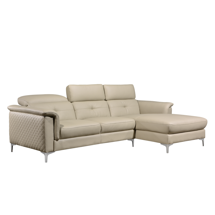 L-Shaped Sofa in Full Leather | Arles