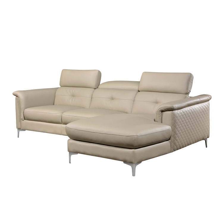 L-Shaped Sofa in Full Leather | Arles