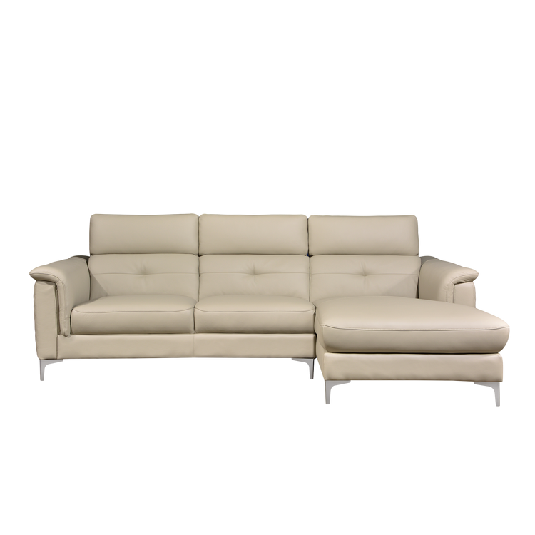 L-Shaped Sofa in Full Leather | Arles