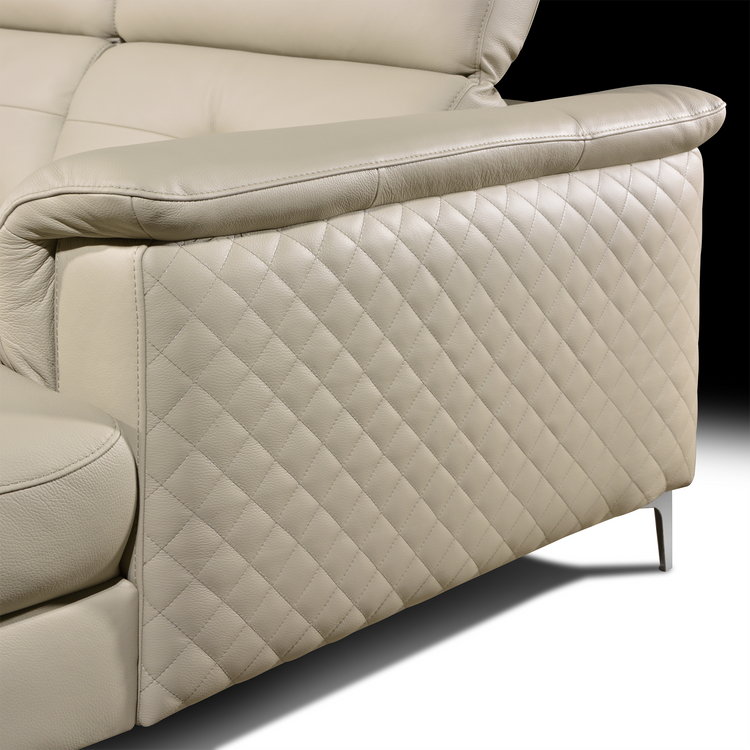 L-Shaped Sofa in Full Leather | Arles