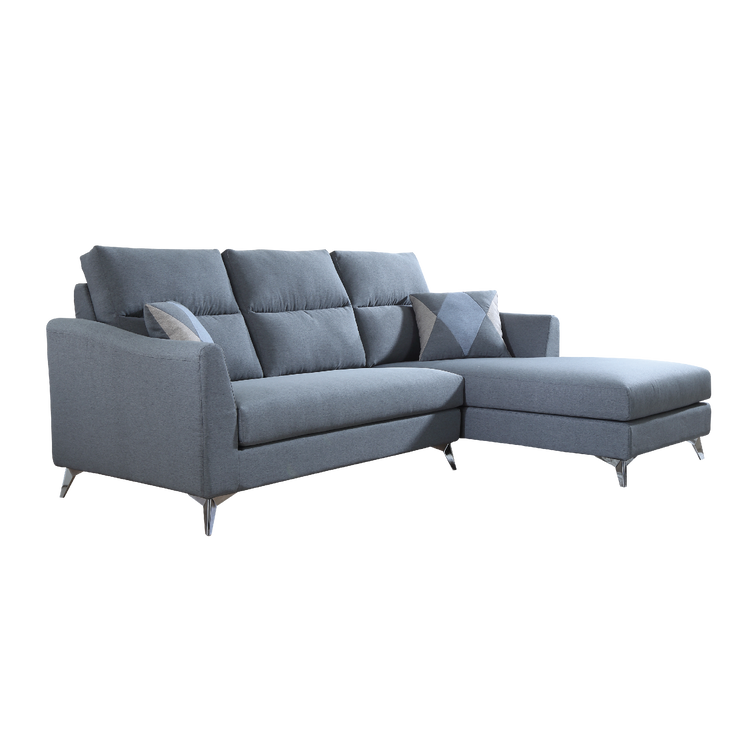 L-Shaped Sofa in Fabric | Tina