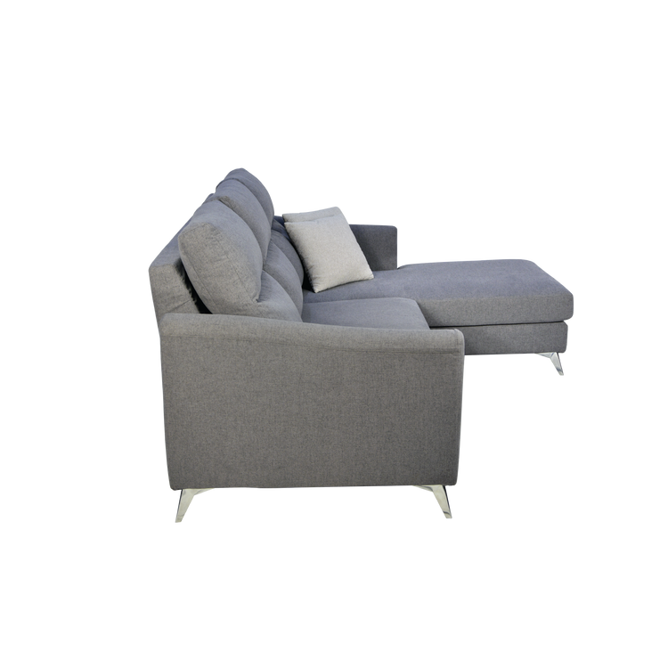L-Shaped Sofa in Fabric | Tina