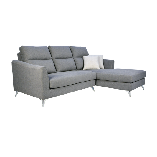 L-Shaped Sofa in Fabric | Tina