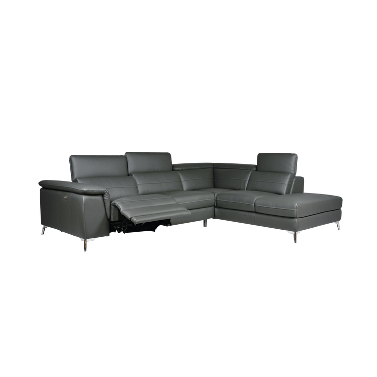 Vogue II Italian Leather Corner Sofa