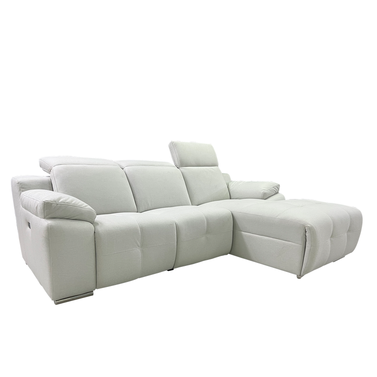 L-Shaped Recliner Sofa in Fabric | Carrie