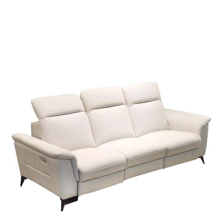 3 Seater Elec-Recliner Sofa in Fabric | Jackie