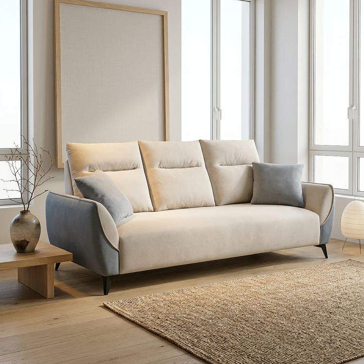 KAYLA 3 Seater Fabric Sofa