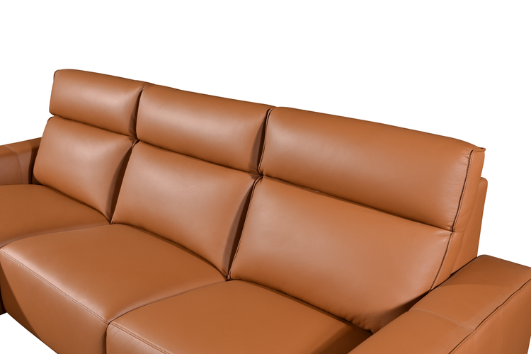 LORENO L-Shaped Incliner Sofa in Leather