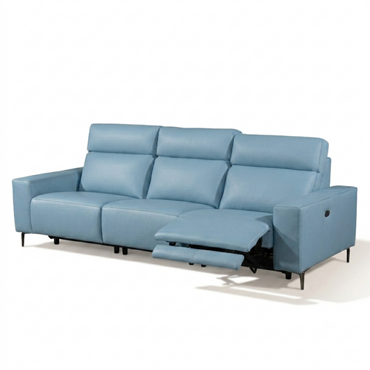 LORENO 3.5 Seater Incliner Sofa in Leather