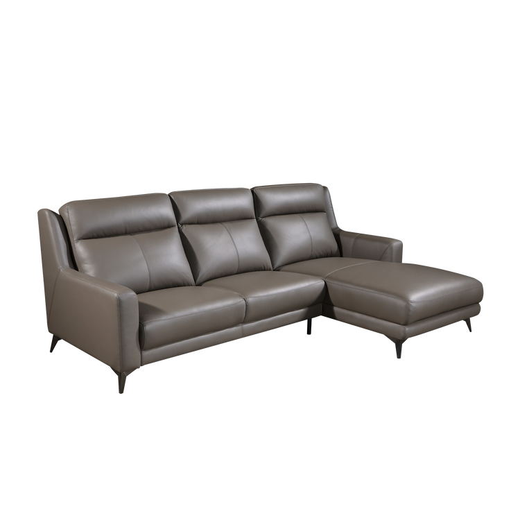 L-Shaped Sofa in Full Leather | Sofia