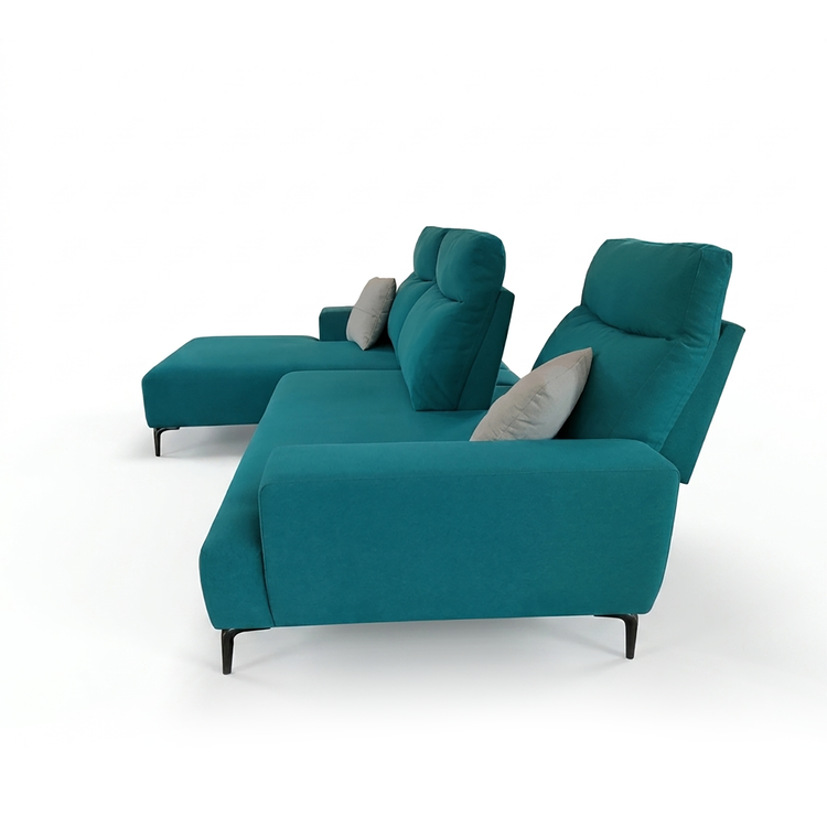 ORZA 3.5 Seater Fabric Sofa W/ Push Back