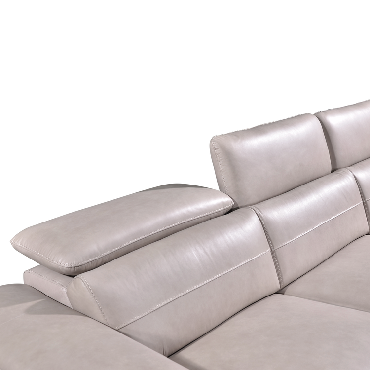 Corner Electric Recliner Sofa in Full Leather | Vogue II