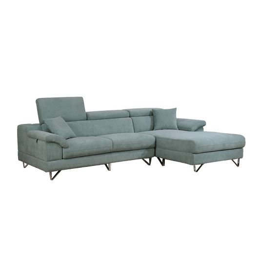 L-Shaped Sofa in Fabric | Sara