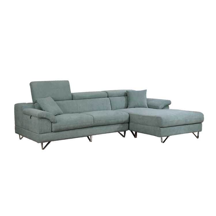 L-Shaped Sofa in Fabric | Sara