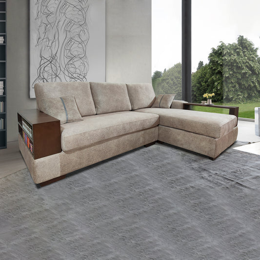 L-Shaped Sofa in Fabric | Beatrice