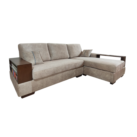 L-Shaped Sofa in Fabric | Beatrice