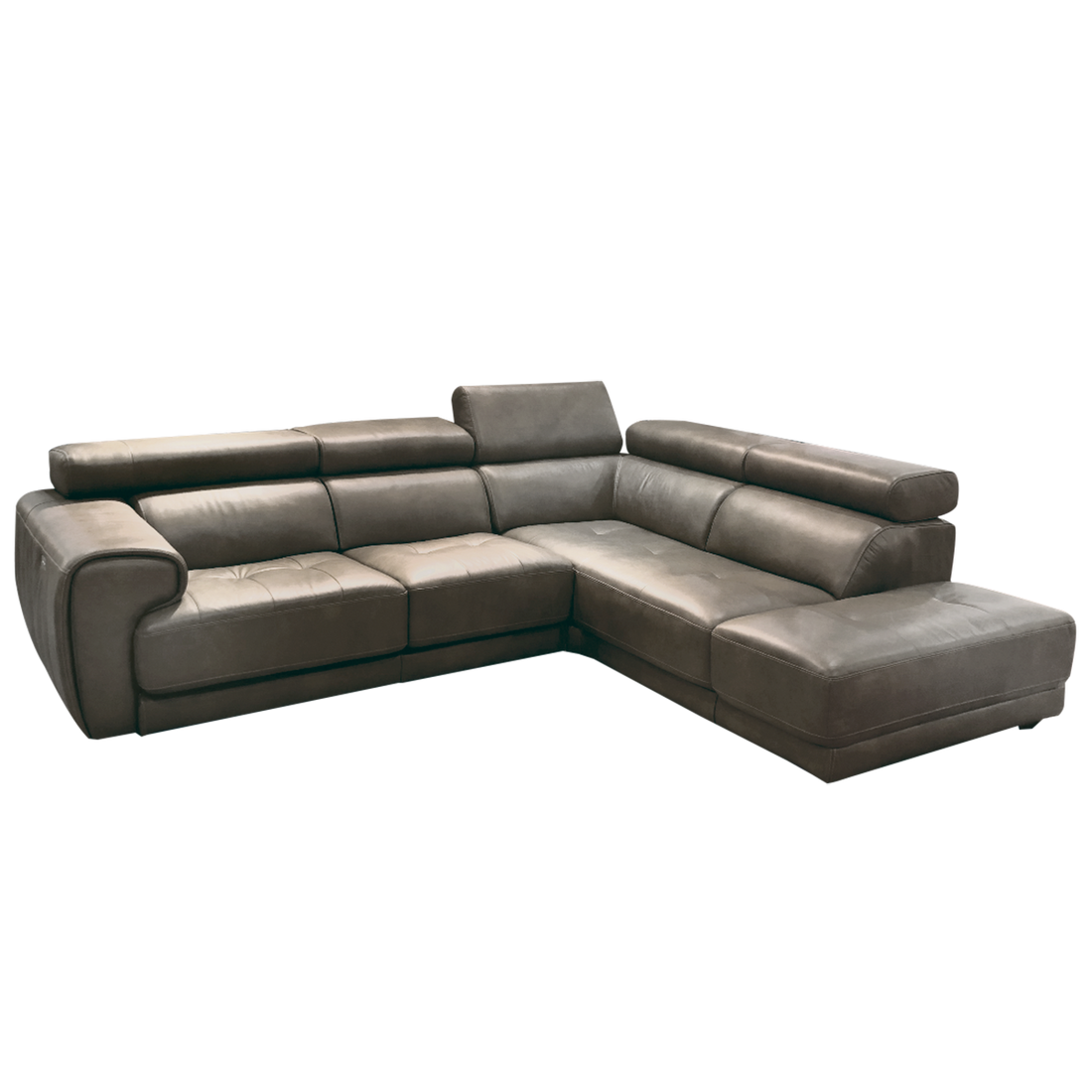 Lshaped Sofa in Leather Calvino