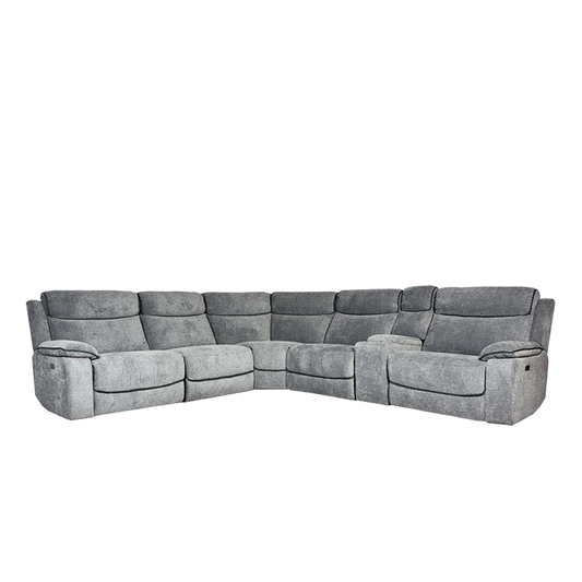 Corner Electric Recliner Sofa in Fabric | Duxton