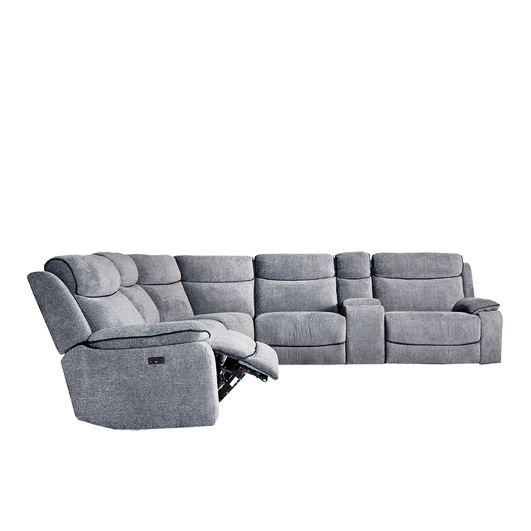 Corner Electric Recliner Sofa in Fabric | Duxton