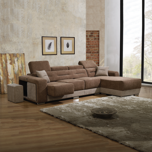 L-shaped Sofa in Fabric | Rossi