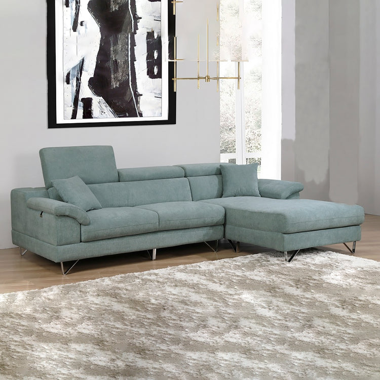 L-Shaped Sofa in Fabric | Sara