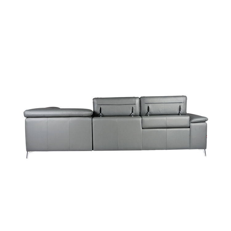 Corner Electric Recliner Sofa in Full Leather | Vogue II