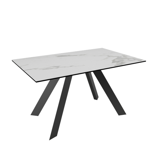 Zola II 1.4m Rectangular Dining Table, Ceramic