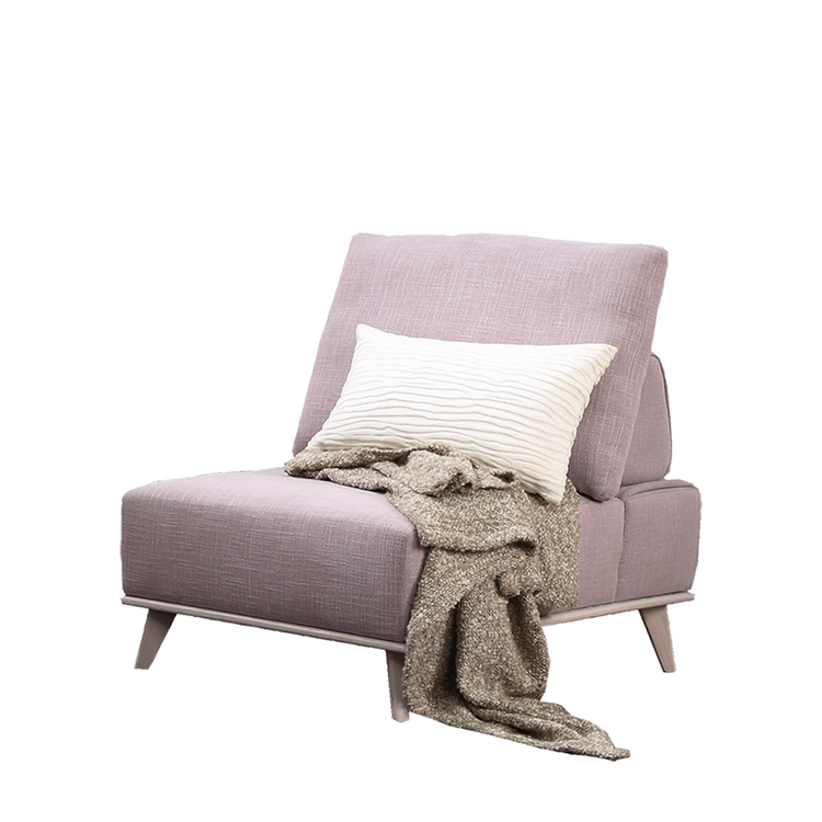 Armless Sofa in Fabric | Beyonce